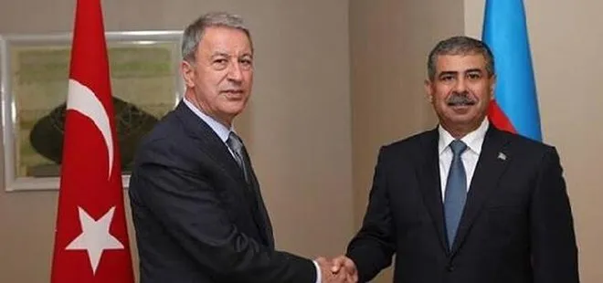 Milli Savunma Bakanı Hulusi Akar, Azerbaycanlı mevkidaşı ile görüştü