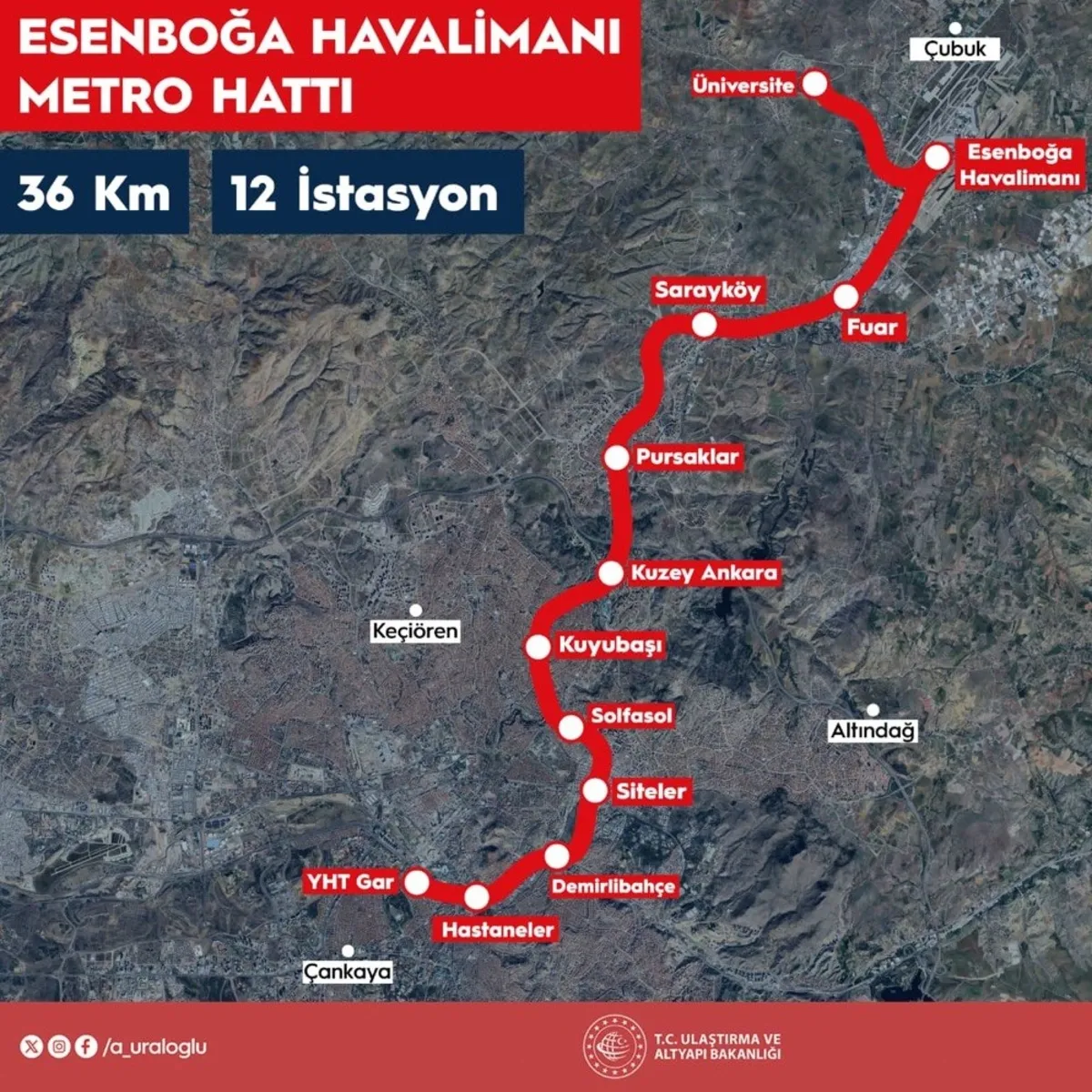 Ankaralılara büyük müjde: Esenboğa Havalimanı metro ihalesi 30 Haziran'da!