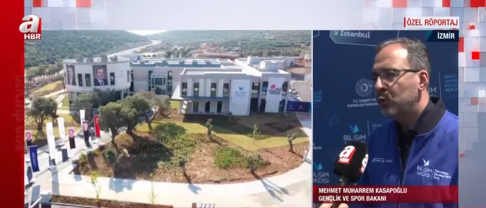 İzmir'e teknoloji üssü! Gençlik ve Spor Bakanı Mehmet Muharrem Kasapoğlu A Haber'de - 1