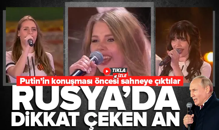 Putin’in konuşması öncesi dikkat çeken şarkı