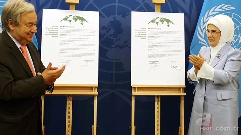 Başkan Erdoğan ve eşi Emine Erdoğan Türkevi'nde açılan atık sergisini gezdi 9