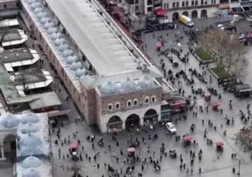 Eminönü'nde bayram yoğunluğu