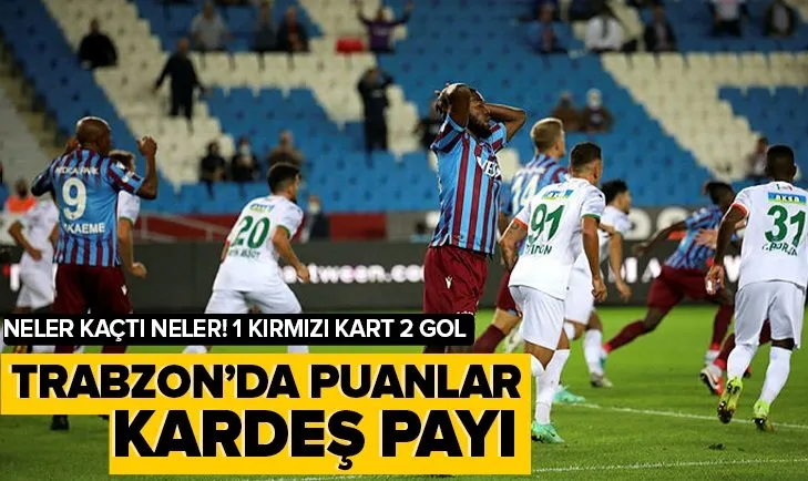 Trabzon’da puanlar kardeş payı! Trabzonspor 1-1 Alanyaspor MAÇ SONUCU-ÖZET