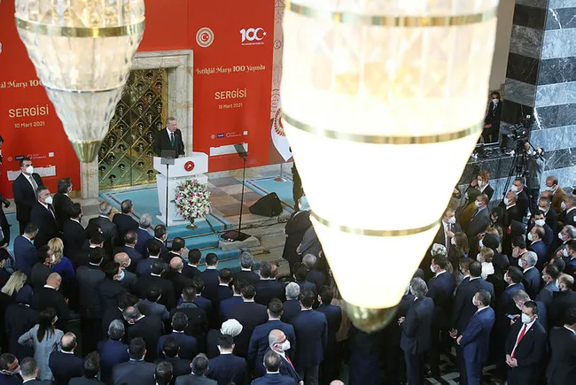 Başkan Erdoğan’dan “100. Yılında İstiklal Marşı Sergisi” açılışında önemli açıklamalar - 2