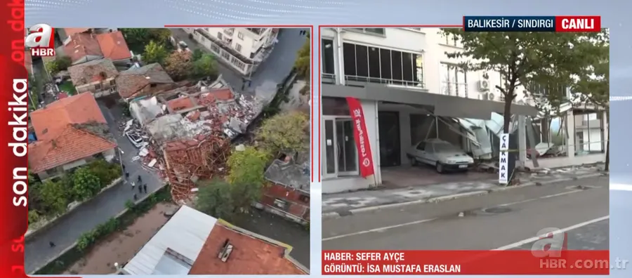 Balıkesir’de deprem! Hasarın boyutu gün ağarınca ortaya çıktı | A Haber görüntüledi 7