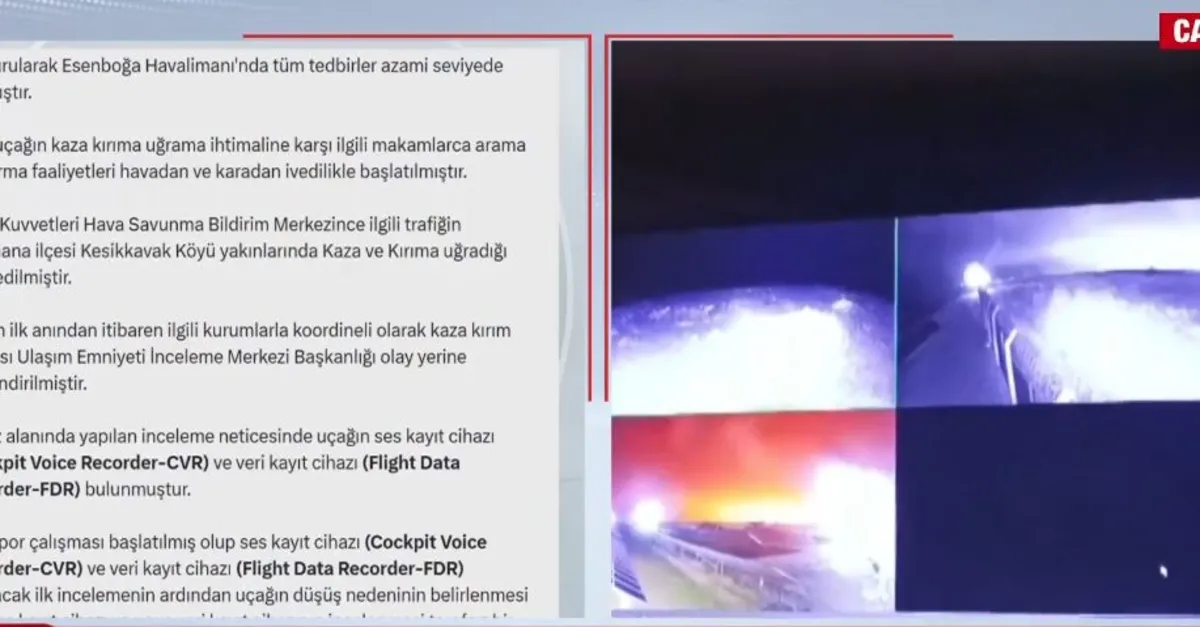 Uçak kazasında dakika dakika yaşananlar!