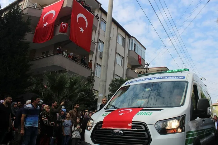 Şehit Tahsin Sarıtosun’un naaşı baba ocağına getirildi