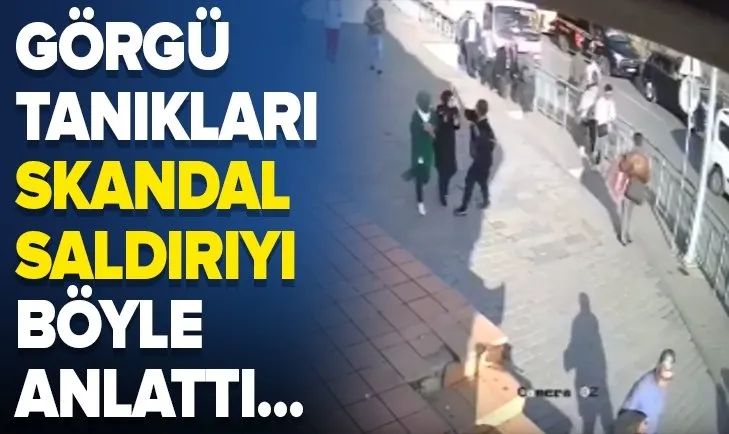 Karaköy'de başörtülü gençlere çirkin saldırı!