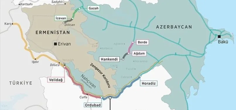 Zengezur Koridoru nerede? Zengezur Koridoru'nun stratejik önemi nedir? İşte haritadaki yeri...