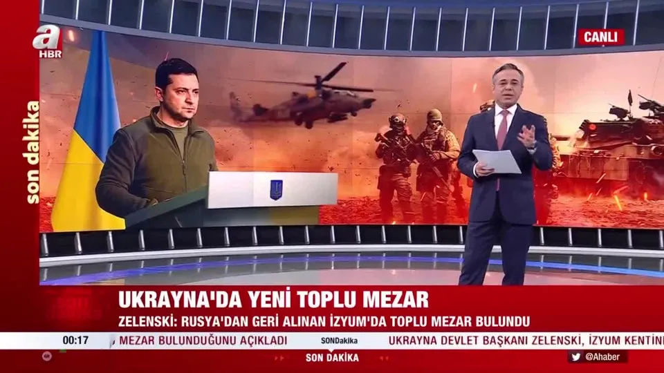 Zelenskiy açıkladı: Rusya’dan geri alınan İzyum’da toplu mezar bulundu