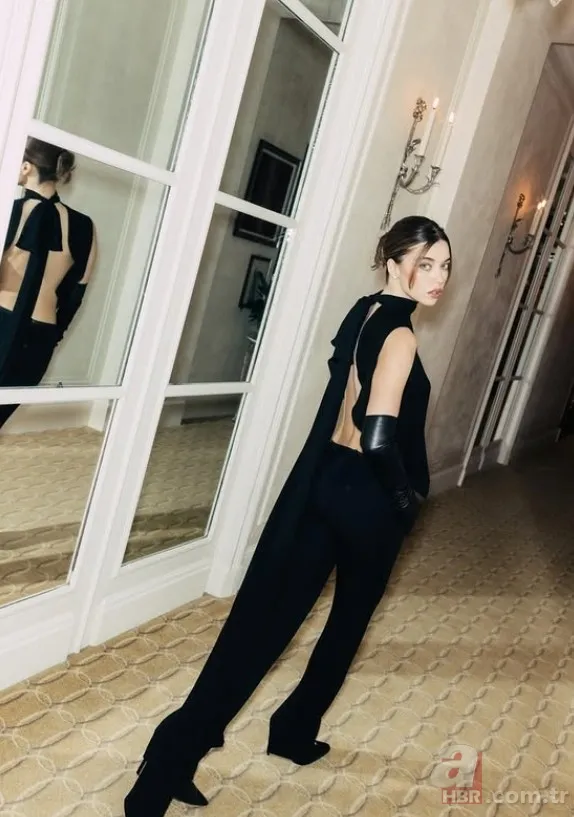 A.B.İ.'nin Çağla'sı Afra Saraçoğlu'ndan siyah şıklığı: Paris'te tüm gözler üzerindeydi 5