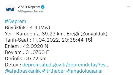 Son dakika: İstanbul’da hissedilen bir deprem meydana geldi! AFAD ve Kandilli son depremler listesi