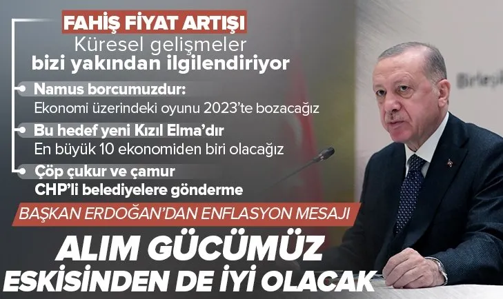 Başkan Recep Tayyip Erdoğan’dan AK Parti Genel Merkezi’nde önemli açıklamalar