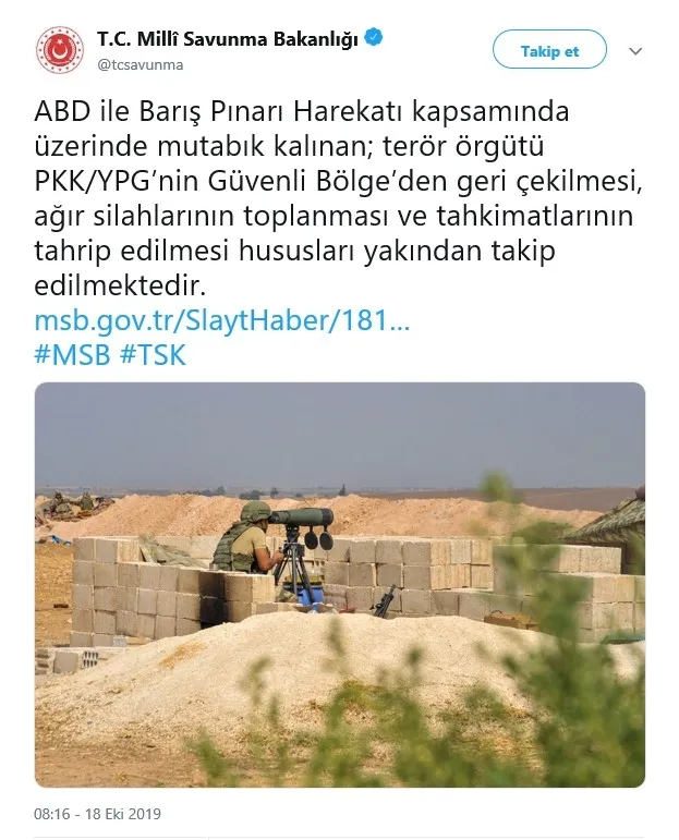 MSB'den 'Güvenli Bölge' açıklaması - 1