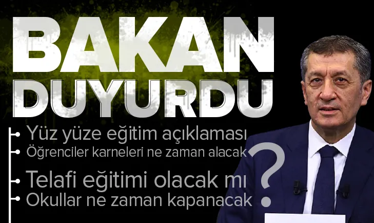 Milli Eğitim Bakanı Selçuk’tan flaş açıklamalar