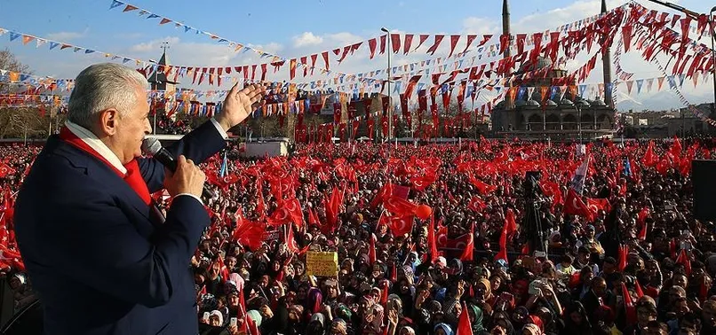 Başbakan Yıldırım: Milletin rüzgarı onların kandilini söndürecek