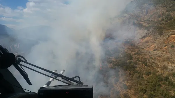 Mersin Anamur'da orman yangını - 2