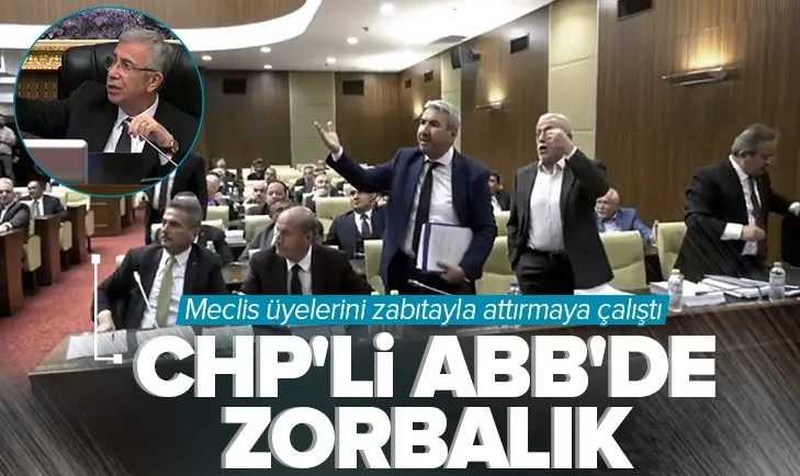 Ankara Büyükşehir Belediyesi’nde zorbalık! Mansur Yavaş Meclis üyelerini zabıtayla attırmaya çalıştı