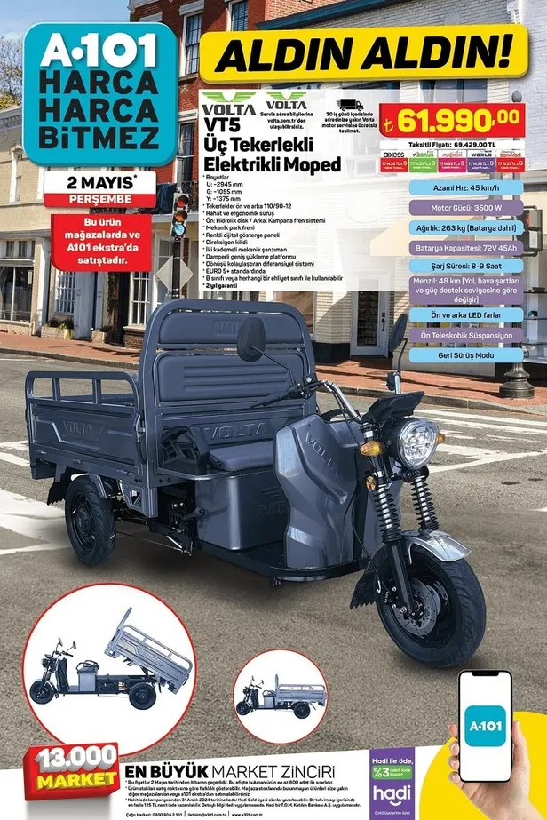 A101 5 Mayıs Aktüel ürünler kataloğu yayınlandı! A101’e uygun fiyata Çekme Karavan, Üç Tekerlekli Elektrikli Moped, Aile Kamp Çadırı geliyor