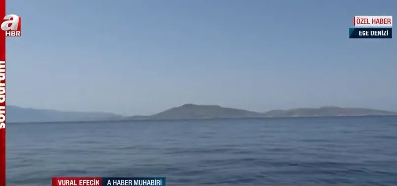 A Haber ekibi Yunanistan'ın silahlandırdığı adayı görüntüledi! İşte silahlandırılan Keçi Adası