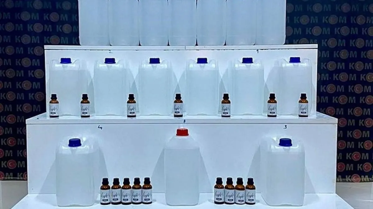 Kars'ta sahte içki operasyonu! 14 şüpheli yakalandı