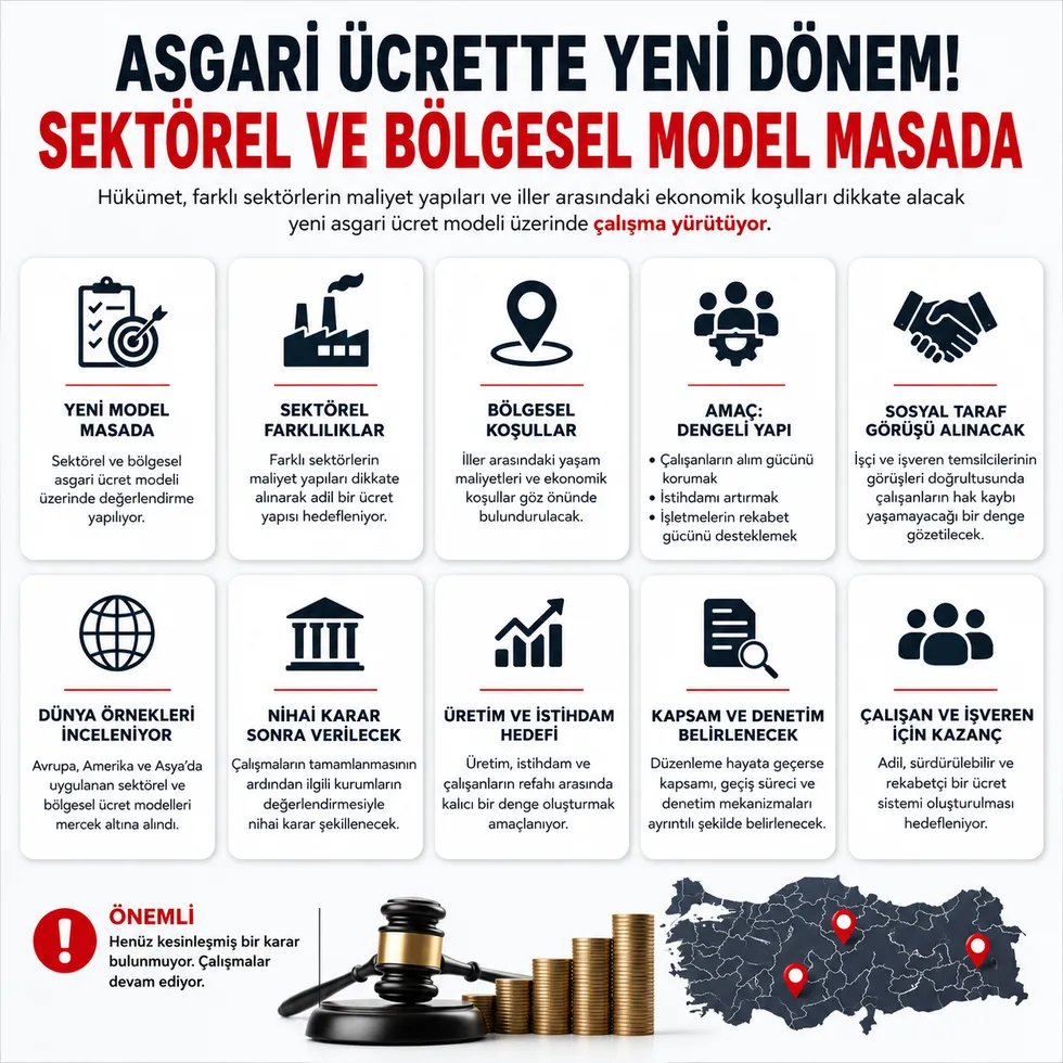 Asgari ücrette yeni model gündemde: Şehre ve sektöre göre maaş dönemi mi başlıyor? - 1
