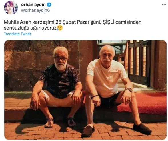 Ünlü oyuncu Muhlis Asan hayatını kaybetti