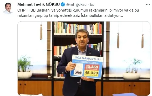 AK Parti’den CHP’li Ekrem İmamoğlu’na! Aziz İstanbulluları aldatıyor...