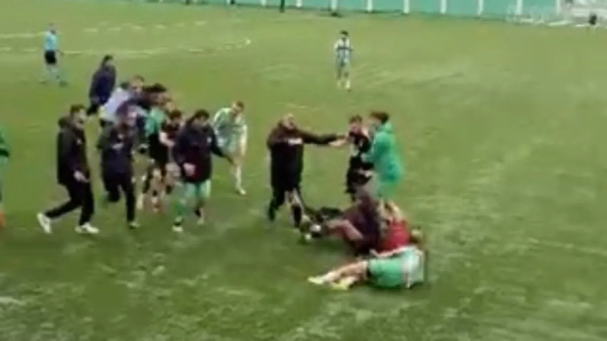 Süper Amatör Lig’de kavga! Dehşet anları kamerada