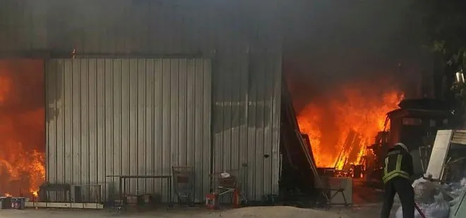 Bodrum’da iş yeri yangını