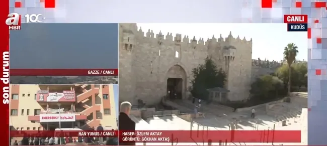 Kudüs’te her cuma aynı zulüm! Namaz gelenleri dövdüleri gençlere gaz bombası attılar