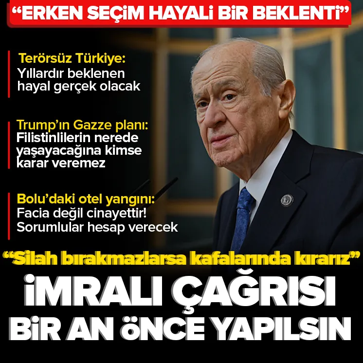 Bahçeli: İmralı çağrısını bir an önce yapsın