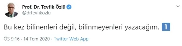 Sağlık Bakanlığı Bilim Kurulu Üyesi Prof. Dr. Tevfik Özlü'den koronavirüs aşısı mesajı - 2
