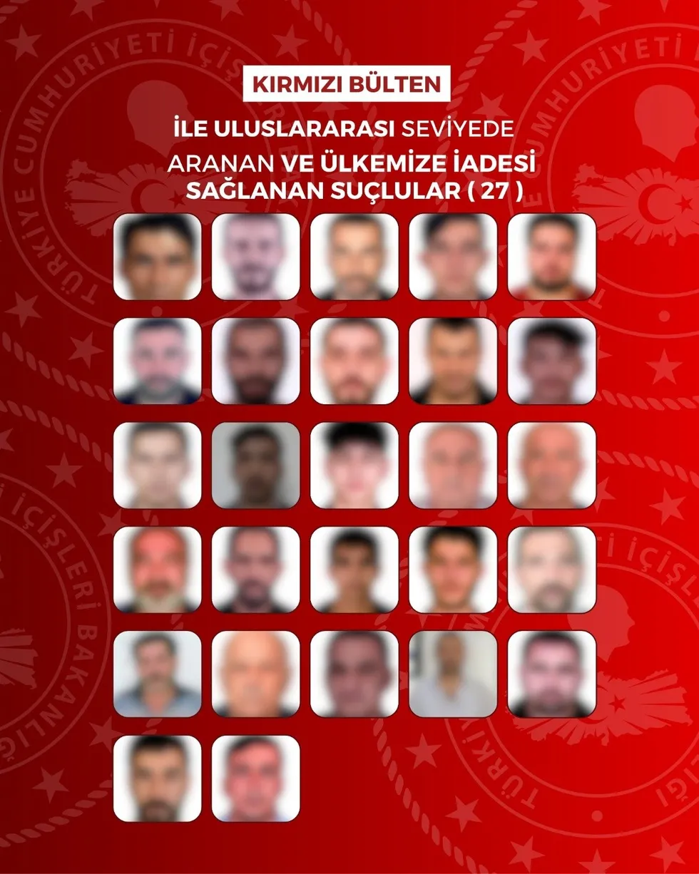 İçişleri Bakanlığı duyurdu: Kırmızı bültenle ve ulusal seviyede aranan 65 suçlu Türkiye’ye iade edildi - 2
