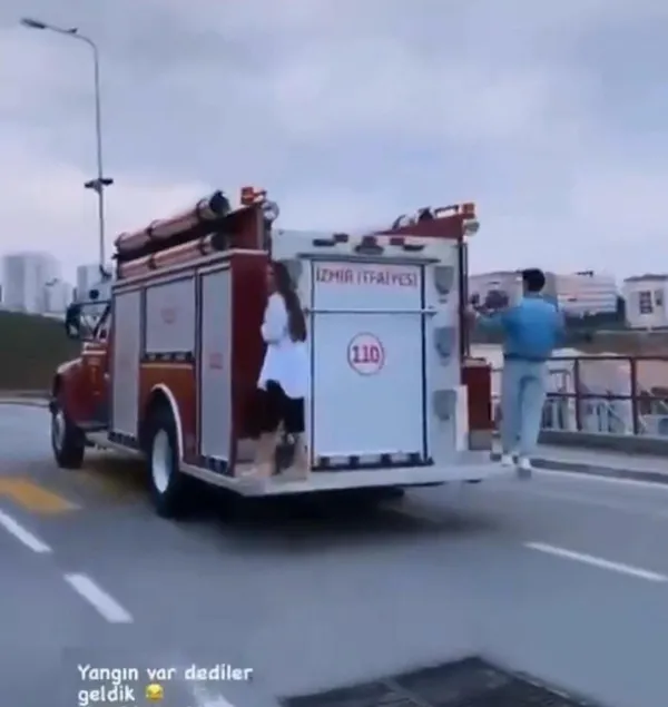 İzmir İtfaiyesi’ndeki skandal olayda karar çıktı! 3 kadın beğeni için resmi aracı işgal etmişti