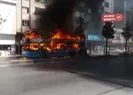 İstanbul’da halk otobüsü yandı