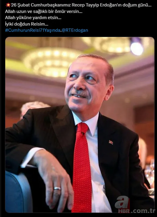 Davaya adanmış bir ömür! Başkan Erdoğan'a sosyal medyada doğum günü mesajı yağdı 7