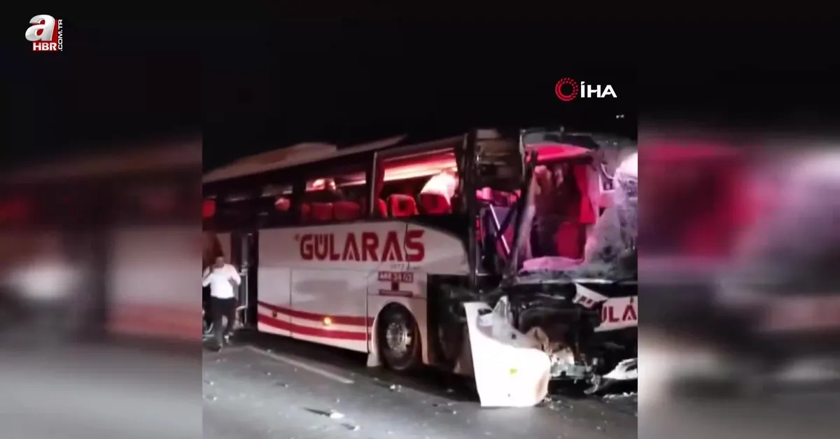 Alanya'da otobüs ile tır çarpıştı: 5 yaralı