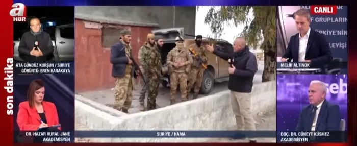 Dünya televizyonlarında bir ilk: A Haber ekibi Hama’da!