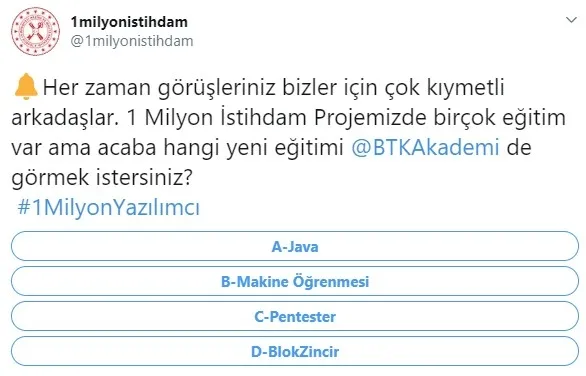 Son dakika: Hazine ve Maliye Bakanı Berat Albayrak'tan 1 milyon istihdam anketine cevap - 1
