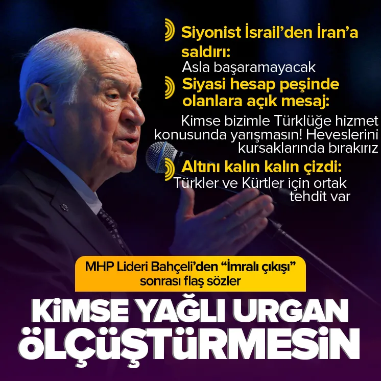 MHP lideri Bahçeliden Ankarada önemli açıklamalar