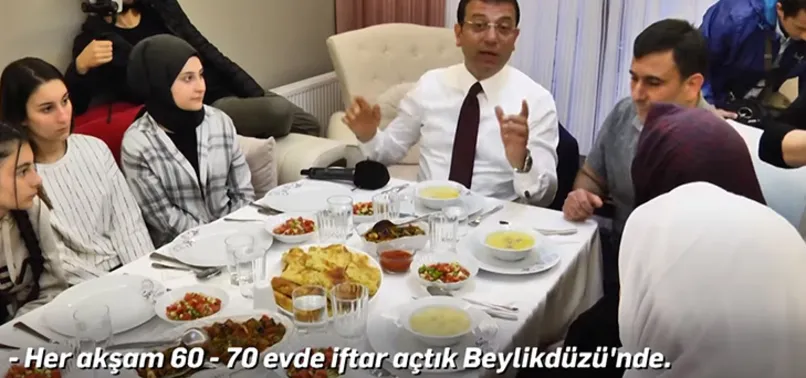 Ekrem İmamoğlu günde 60-70 defa iftar açıyormuş