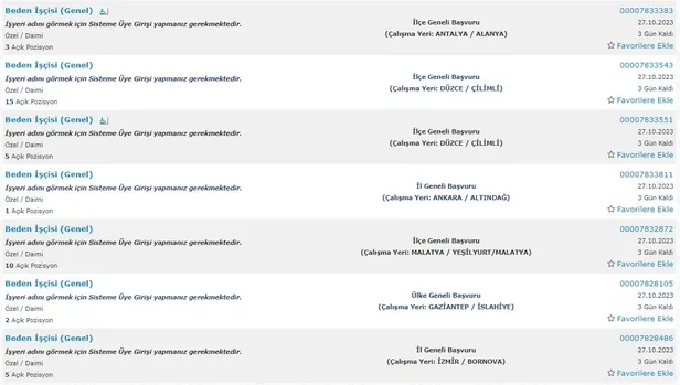 İŞKUR üzerinden ilkokul mezunu 35 bin işçi alımı yapılacak! İŞKUR resmi ilanları