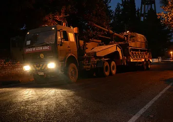Suriye sınırına askeri sevkiyat