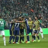 Bursaspor - Fenerbahçe maçından kareler