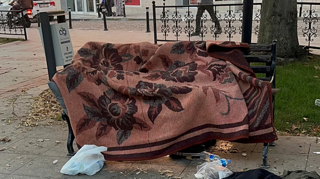 Uyuduğu park bankında ölü bulundu