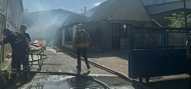 Avcılar'da mobilya fabrikasında korkutan yangın!