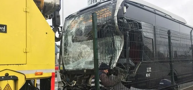 Haramidere'de metrobüs kazası