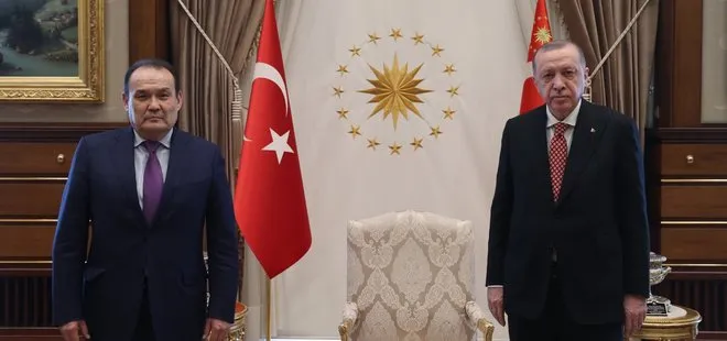 Son dakika: Başkan Erdoğan Baghdad Amreyev ve Rik Daems’i kabul etti
