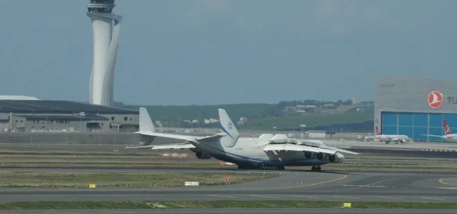 Dünyanın en büyük kargo uçağı Antonov AN225 İstanbul’da